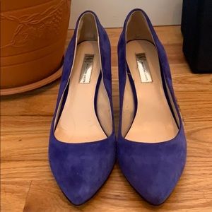 Blue Suede Heels Size 9.5